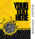 vector illustration on yellow...