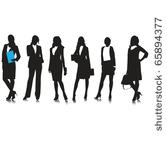 business woman silhouettes...