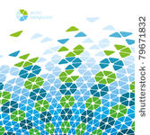 green blue cool cells   vector...