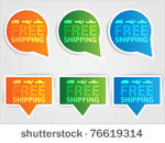 set of labels   free shipping