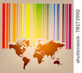 color background with world map ...