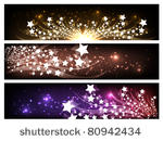 three modern banners   astral...