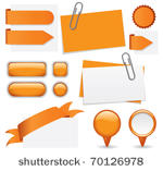 fresh set of orange glossy...
