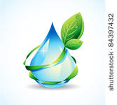 eco drop of water
