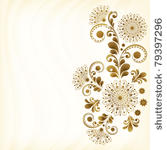 vector abstract vintage floral  ...