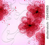 floral wedding card