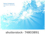 abstract background of blue sky ...
