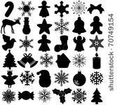 a vector silhouette of seamless ...