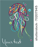 blue vector card with...