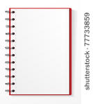 spiral notebook  with tear...