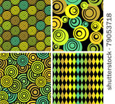 seamless retro background   set ...