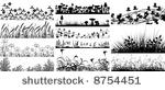 set of editable vector...