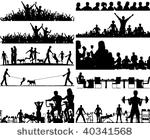 set of editable vector people...