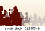 editable vector silhouette of...