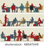 set of three editable vector...