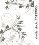 abstract floral frame for...