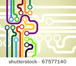 colorful microchip background....