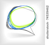 background of abstract talking...