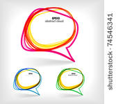 background of abstract talking...