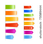 different color stickers