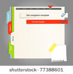 web site template. paper style