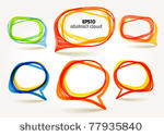 abstract hand drawn talking...