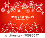 christmas greeting card with...