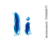 vector alphabetical water...