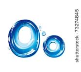 vector alphabetical water...