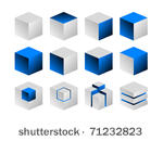 white cube design elements