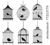vintage bird cages
