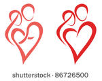 family  love  symbol of two...