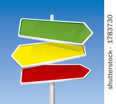 direction signs  editable...
