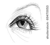 eye with heart pupil  ...