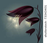 luminous flower bellflower  ...