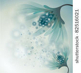 abstract flower   blue...