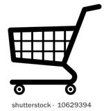 shopping cart icon  vector 