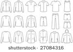 mens clothes isolated