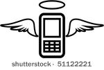 vector funny mobile phone...