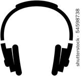 dj headphones   vector...