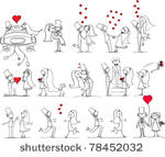 cartoon wedding pictures