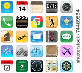 multimedia icons set