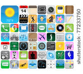 multimedia icons set