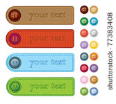 set of colorful banners with...