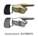 pointing finger  vector...