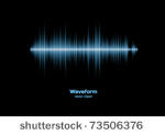 sharp cool blue waveform