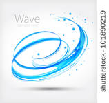 abstract wave. vector