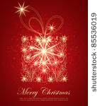 abstract golden christmas gift...