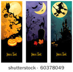 halloween banners set