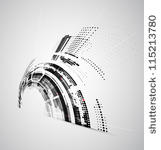 abstract bright technology...